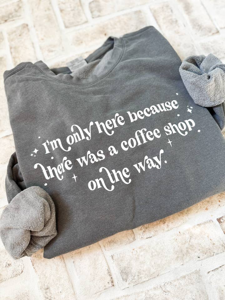 Coffee Shop Sweatshirt for wholesale by Hart and Hollow