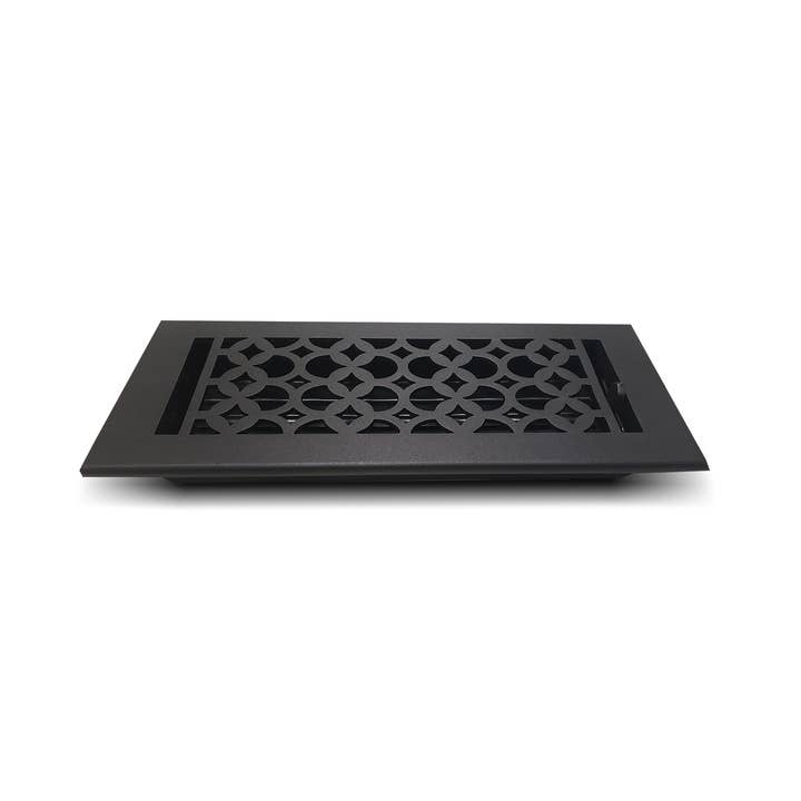 PRIMA DECORATIVE HARDWARE INC - Wholesale HVAC Supplies - Cast Iron Floor Register 4"x10" VR-100