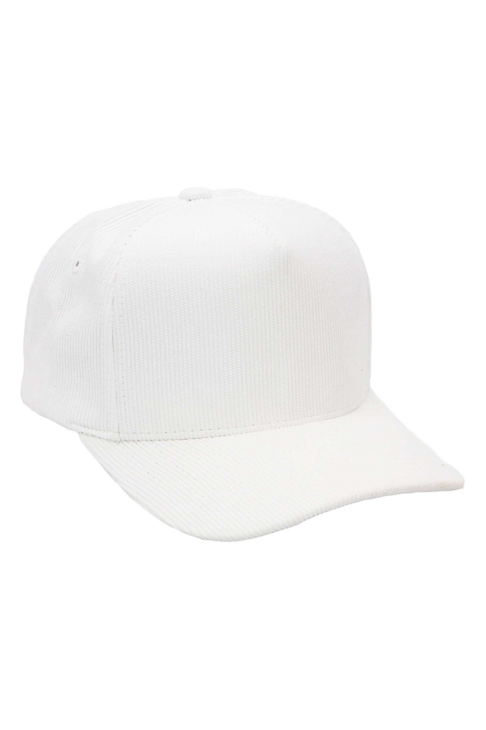 Cap Zone – wholesale Baseballkeps - Unisex – Premium keps i bomullscord med fem paneler och lätt böjd skärm1