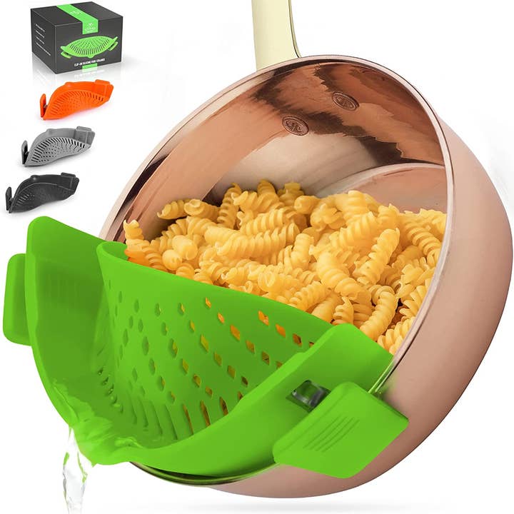 Zulay Kitchen - Wholesale Kitchen Tool/Gadget - Adjustable Silicone Strainer with Small Mouth