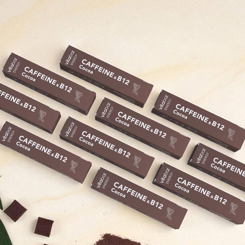 VitaBar - Wholesale Oral Supplement/Vitamin - ENERGY - Caffeine - Cocoa Flavor 10-PACK6