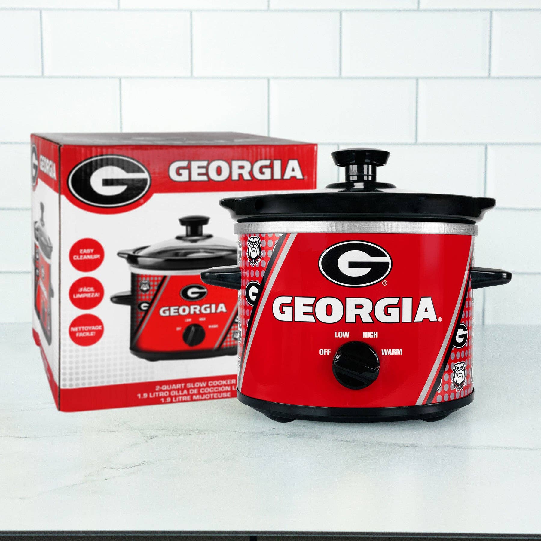 Uncanny Brands - Wholesale Kitchen Appliance - Uncanny Brands Georgia Bulldogs 2-Qt Slow Cooker3