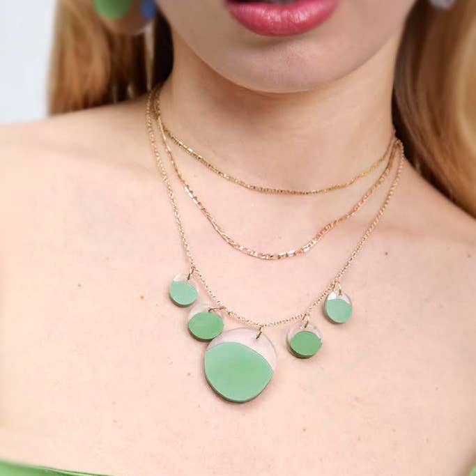 Colar de Bolhas de Betão Geo - Tipo II por atacado de Doty Chou Objects