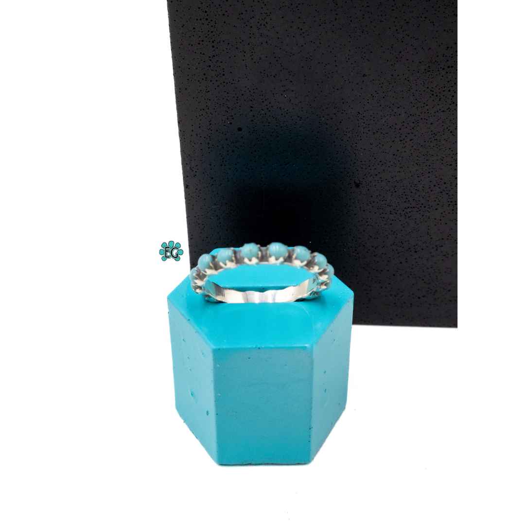 Everley Grace - Wholesale - Wholesale Band/Stacked Ring - TURQUOISE RIDGE ETERNITY RING0