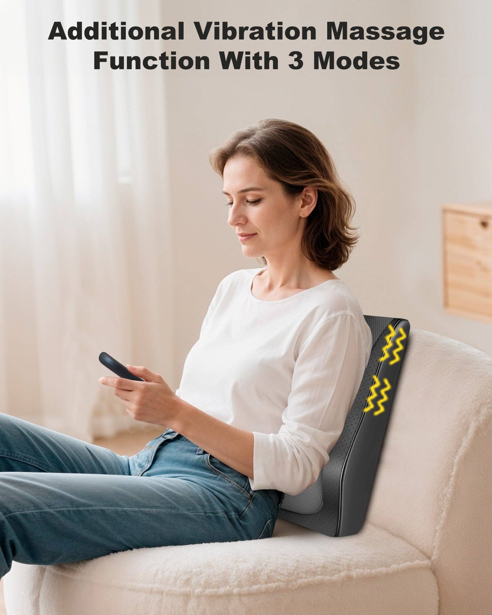 SNAILAX - Wholesale Body Massager - Shiatsu Neck Massager with Heat & Vibration, Back Neck Shoulder Massager for Pain Relief Deep Tissue, 4D Kneading Back Massage Pillow, Rechargeable Portable Massage7