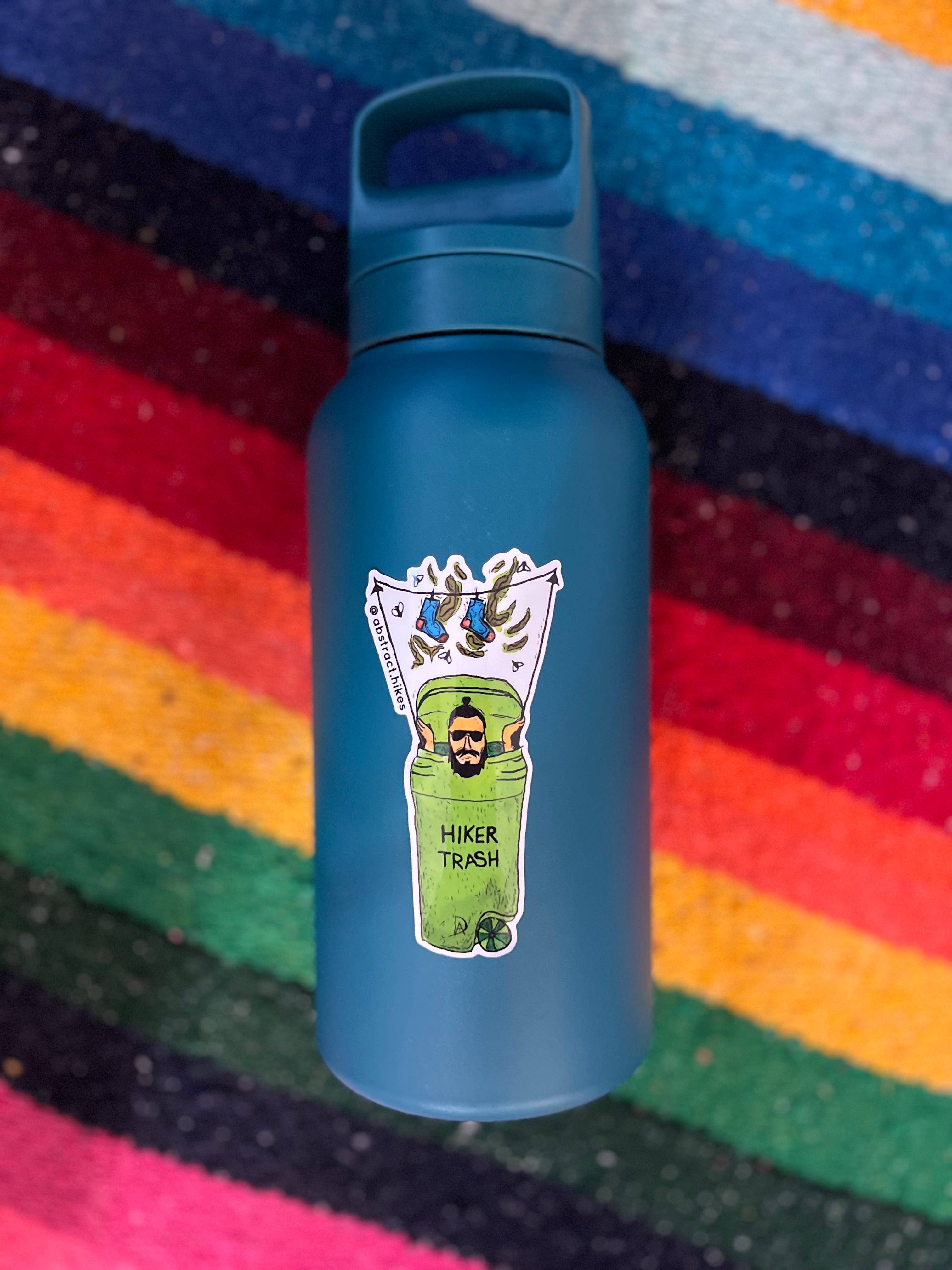 Abstract Hikes - Wholesale Sticker - Hiking Sticker: "Hiker Trash Man"1