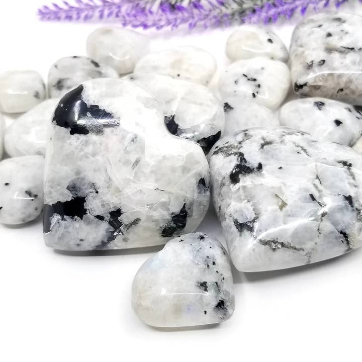 Cuori di Pietra di Luna Arcobaleno 1 kg per la vendita all'ingrosso da parte di Funky Stuff