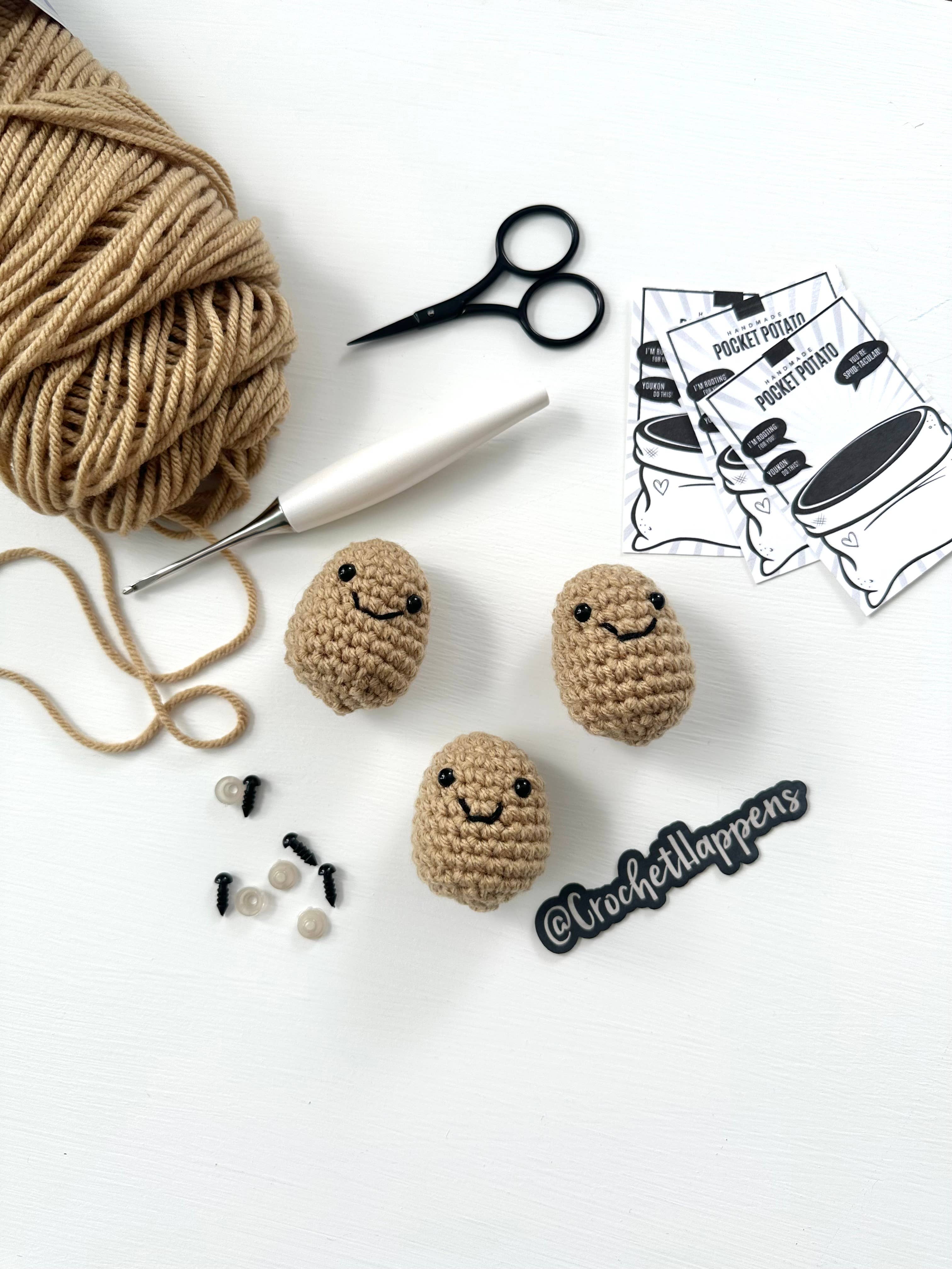 Crochet Happens - Wholesale Decorative Tabletop Object - Pocket Potatoes - Set of 8 - Made to Order2