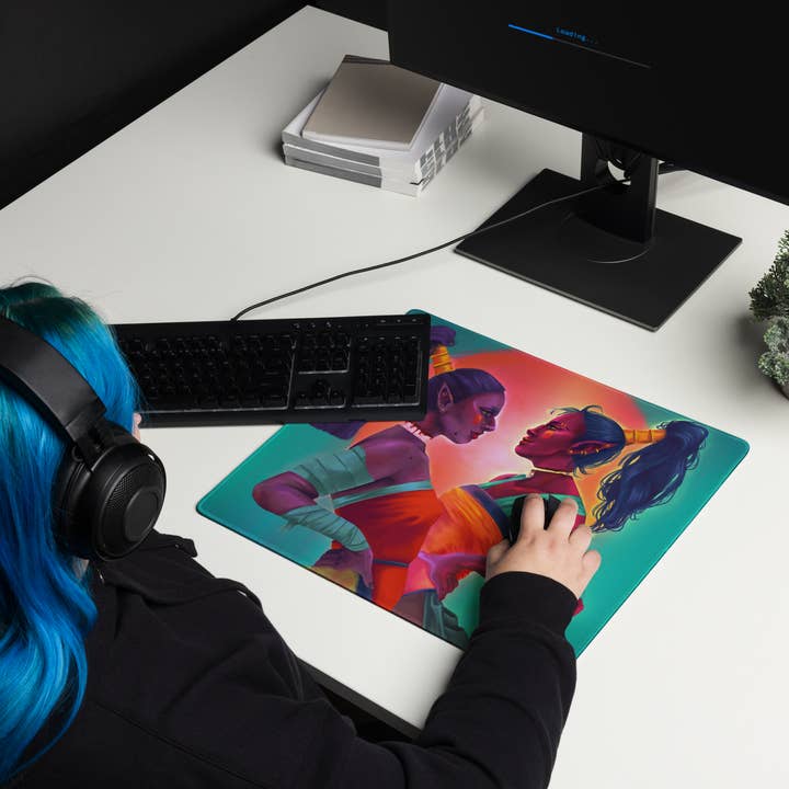 Kundenspezifische Schreibtischmatte für den Großhandel von 3rd Eye Textile Art