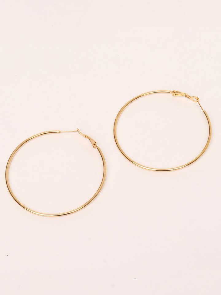 Leo Hoop Gold Extra Large for wholesale by About November