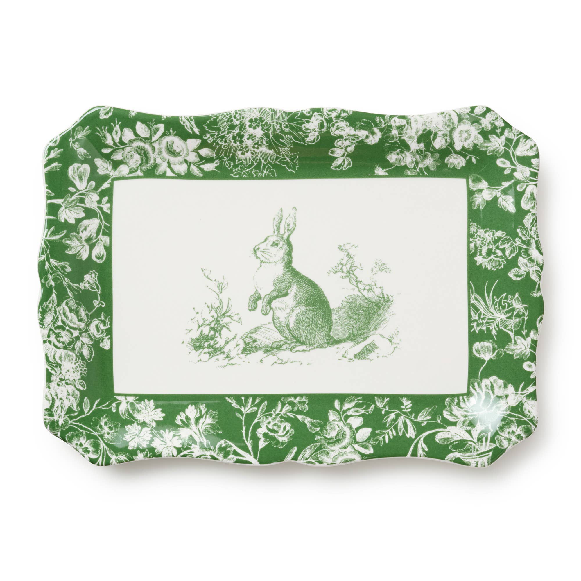 Certified International - Vente Plateaux - Plat Rectangulaire Le Jardin 35,5 cm x 25,4 cm1