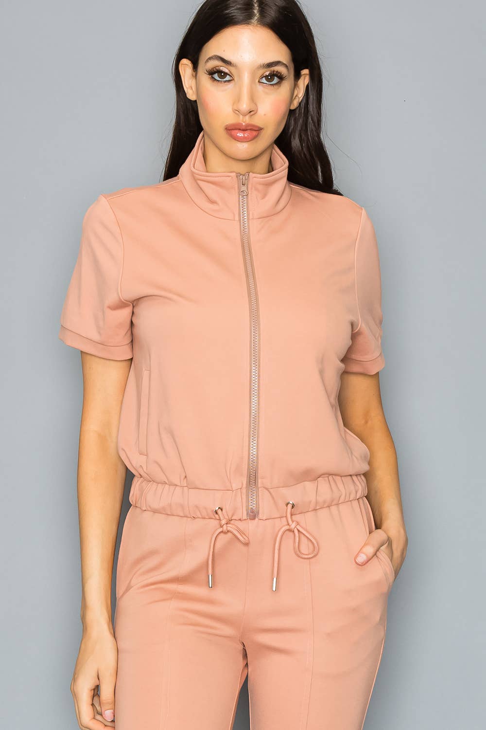 RIVIR - Vente Ensemble haut et pantalon (PAS d'intérieur) - Femme - VESTE ET PANTALON DE SURVÊTEMENT À MANCHES COURTES13