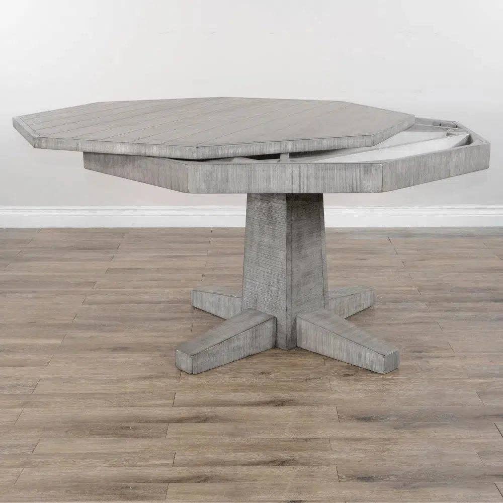 LOOMLAN – Cadeira por atacado – Conjunto de Mesa de Poker Reversível com Cadeiras Giratórias em Pele6