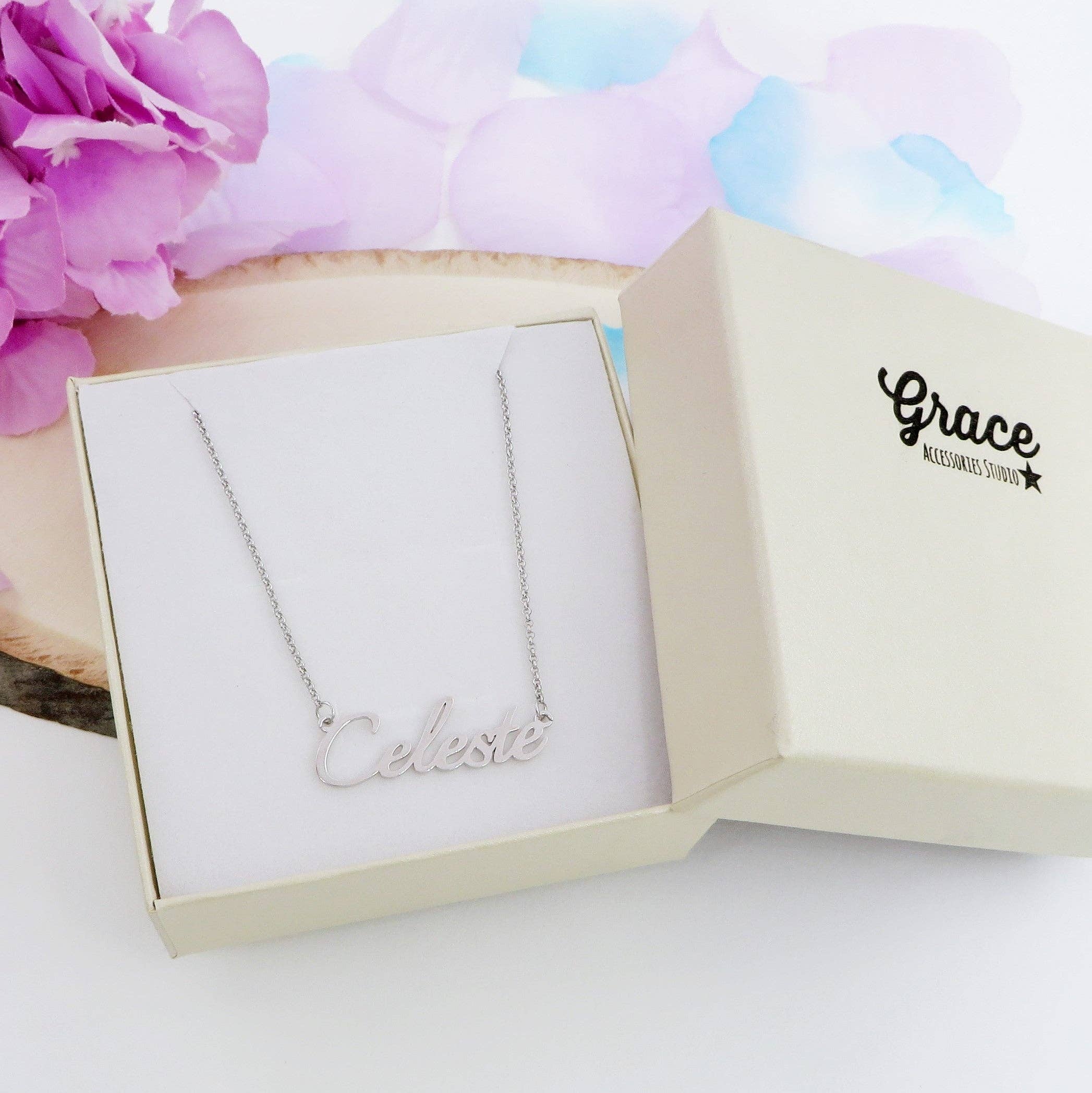 Daemon srls – Großhandel Kette mit Anhänger/Charm – Collier PERSONALISIERTER NAME - 925 SILBER0