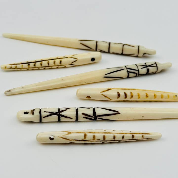 Rock Paradise - Wholesale Individual Charm/Pendant - White Bone Spike Pendant4