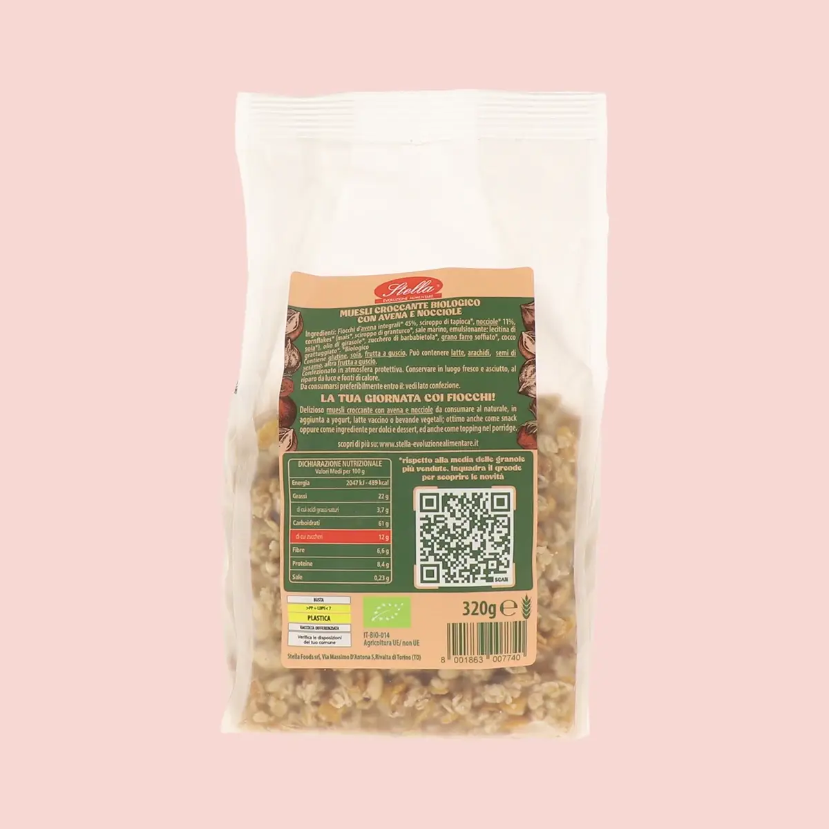 Stella Foods s.r.l. - Wholesale Granola - Crunchy Muesli Hazelnuts Less Sugar2