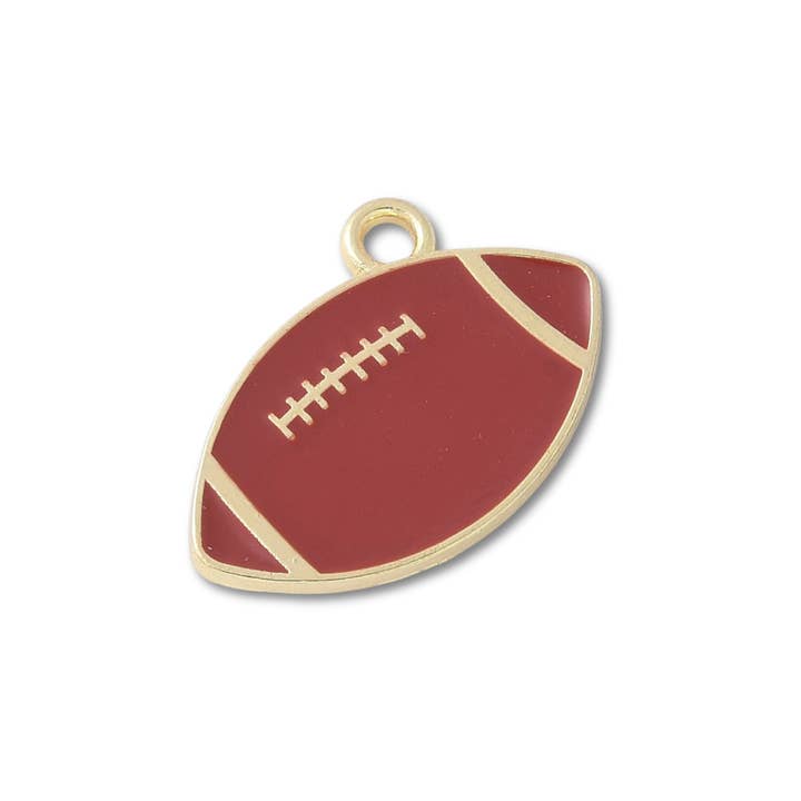 Football Gold Charm for wholesale by Love, Paige Designs