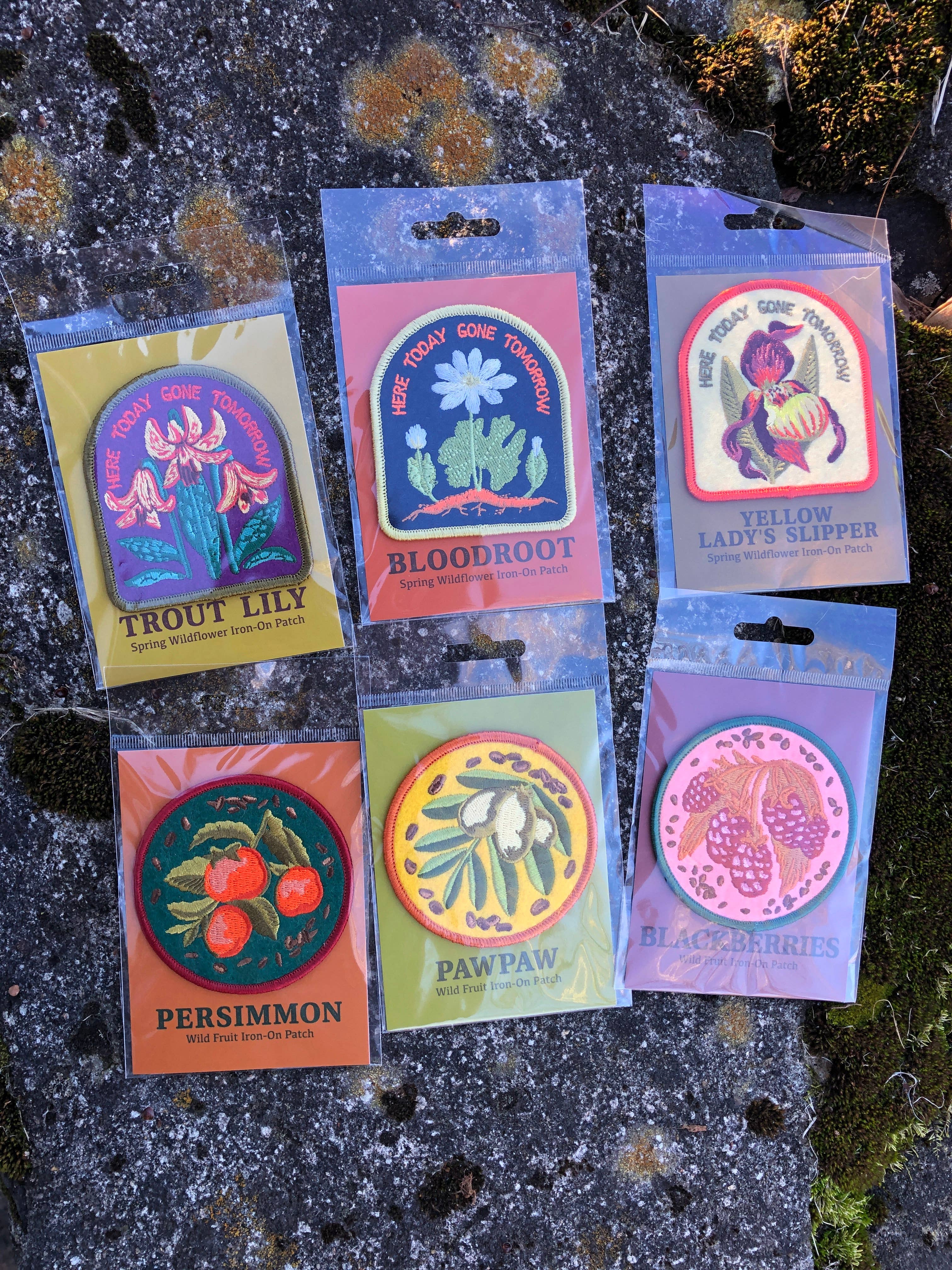 Solstice Handmade - Wholesale Patch - Yellow Lady's Slipper Orchid Patch1