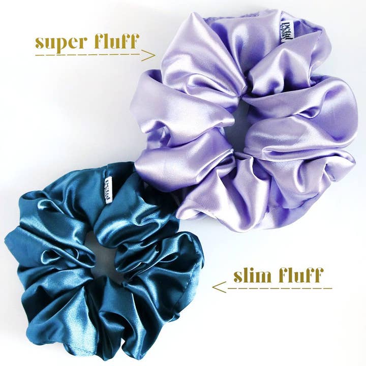 Petal & Posy - Wholesale Scrunchie - Women’s - Super Fluff Silk Satin Scrunchie in Sand2