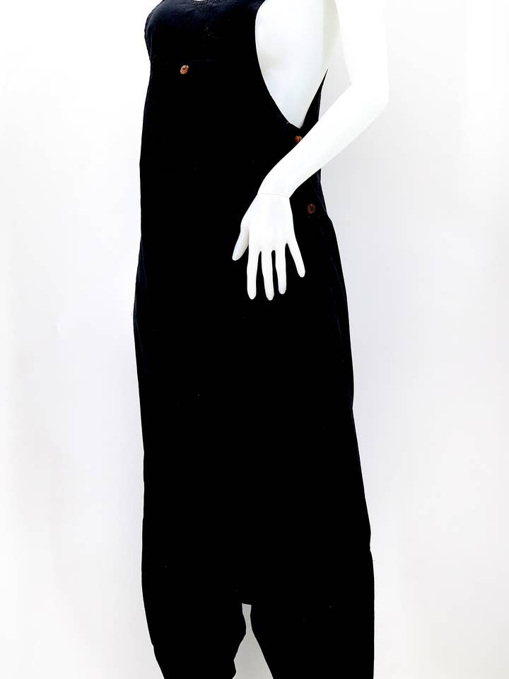 Himalaya Handmade - Wholesale Overalls - Women's - Cotton Hippie Handmade Solid Color Drop Down Bohemian Overalls8