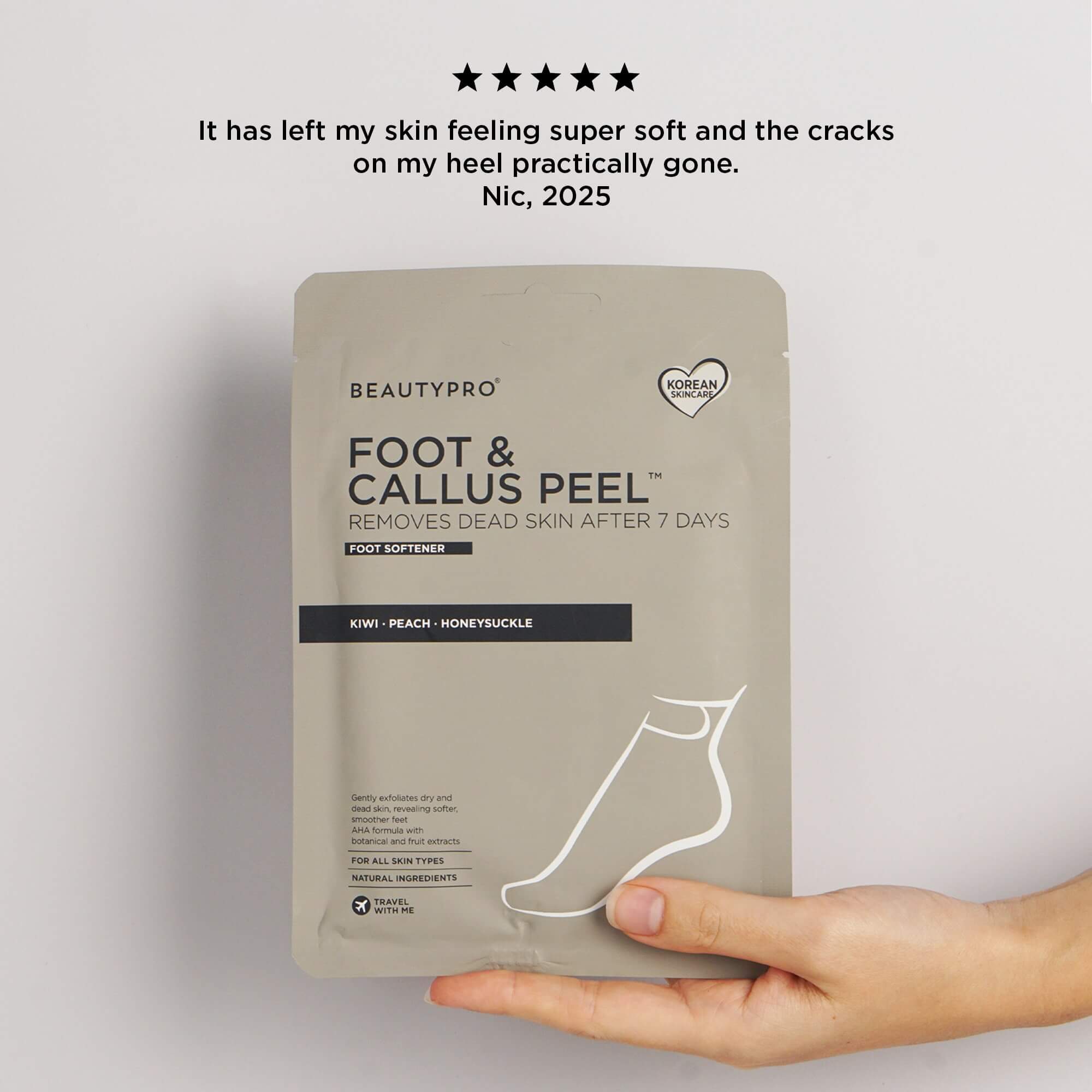 BEAUTYPRO – wholesale Foot mask – FOOT & CALLUS PEEL with over 16 Botanical & Fruit extracts8