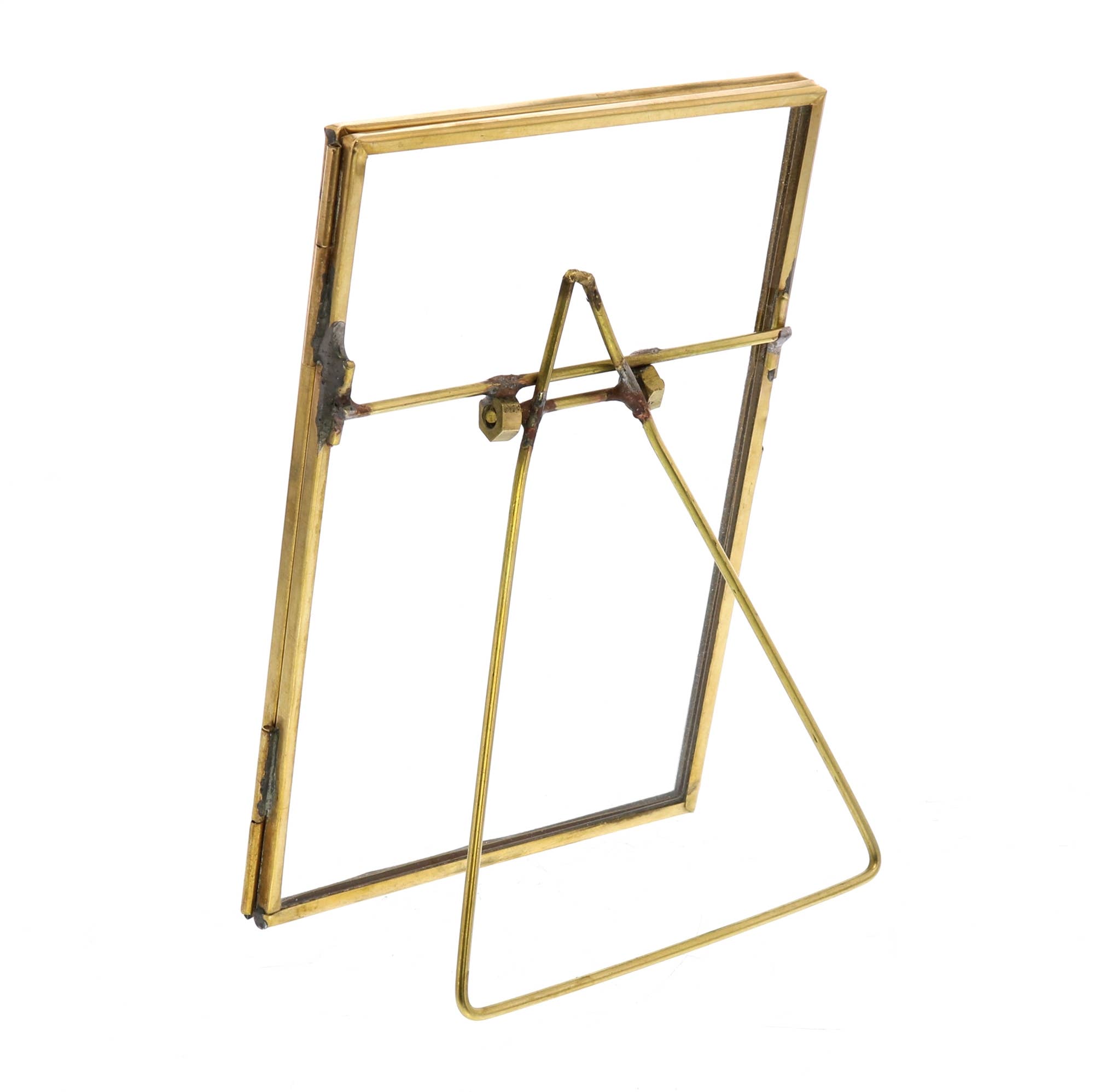 HomArt - Wholesale Picture Frame - Monroe Easel Frame - Vertical - Brass2
