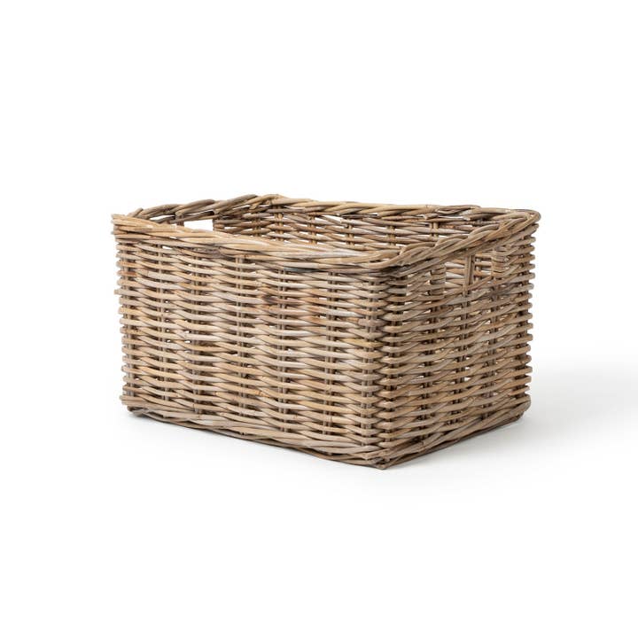 Basketly - Wholesale Basket - Rattan Rectangle Kubu Grey
