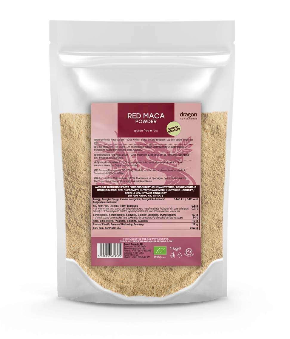 Smart Organic - Wholesale Protein/Superfood Powder - Maca Red, Powder, Bio, Dragon Superfoods, 100g/1kg3