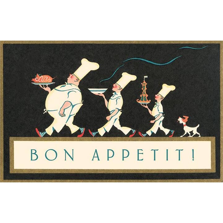 Imán FO-171 Bon Appetit, Procesión del Chef para venta al por mayor de Found Image Press
