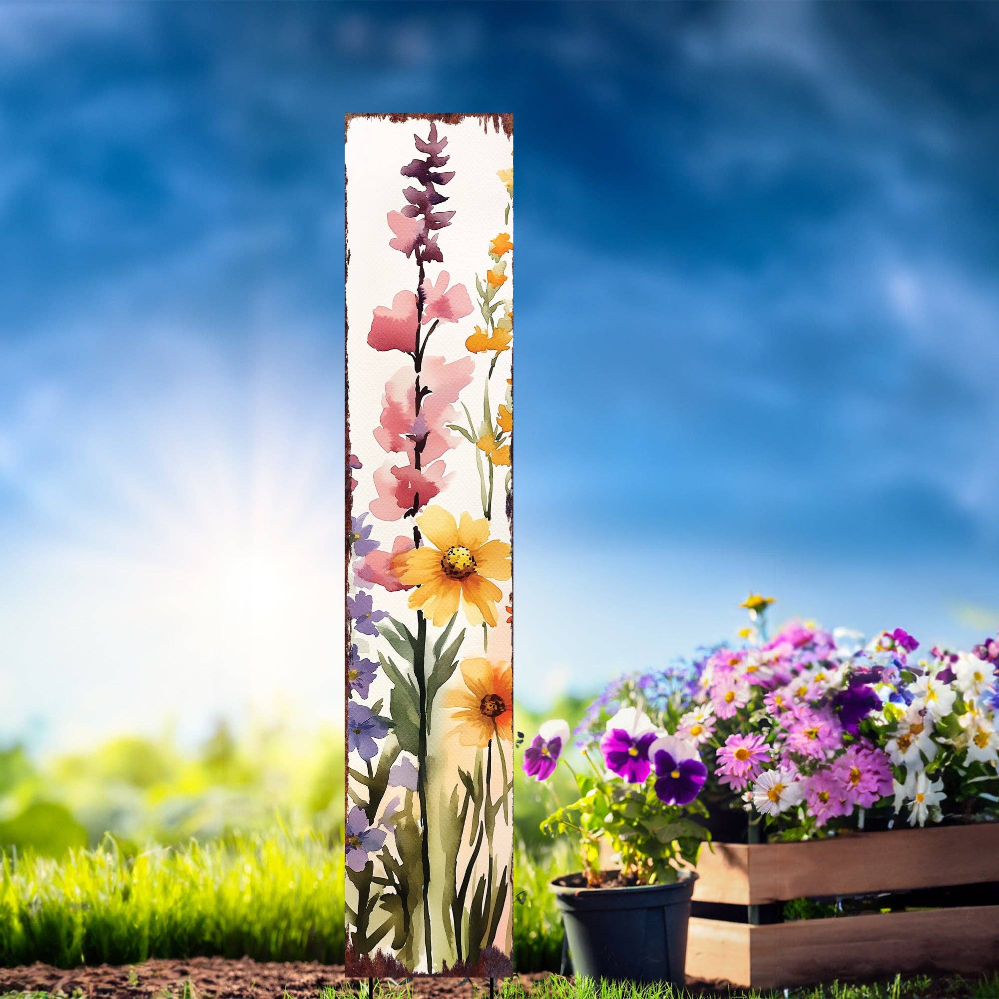 TX USA Corporation – wholesale Gräspiggar – Sommarängsblomma Trädgårdsstake - Utomhus Lantlig Blomsterdekoration3