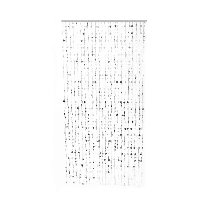 Sequin Curtain 35.5" x 71" - Silver for wholesale by Portofino International Trading, USA