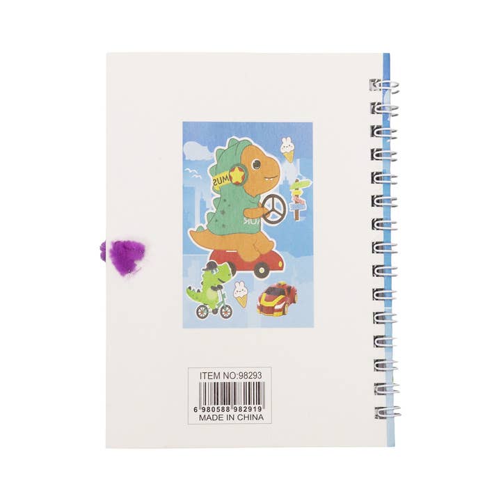 ASSORTED Dinosaur A6 Spiral Bound Notebook With Pen for wholesale on Faire4
