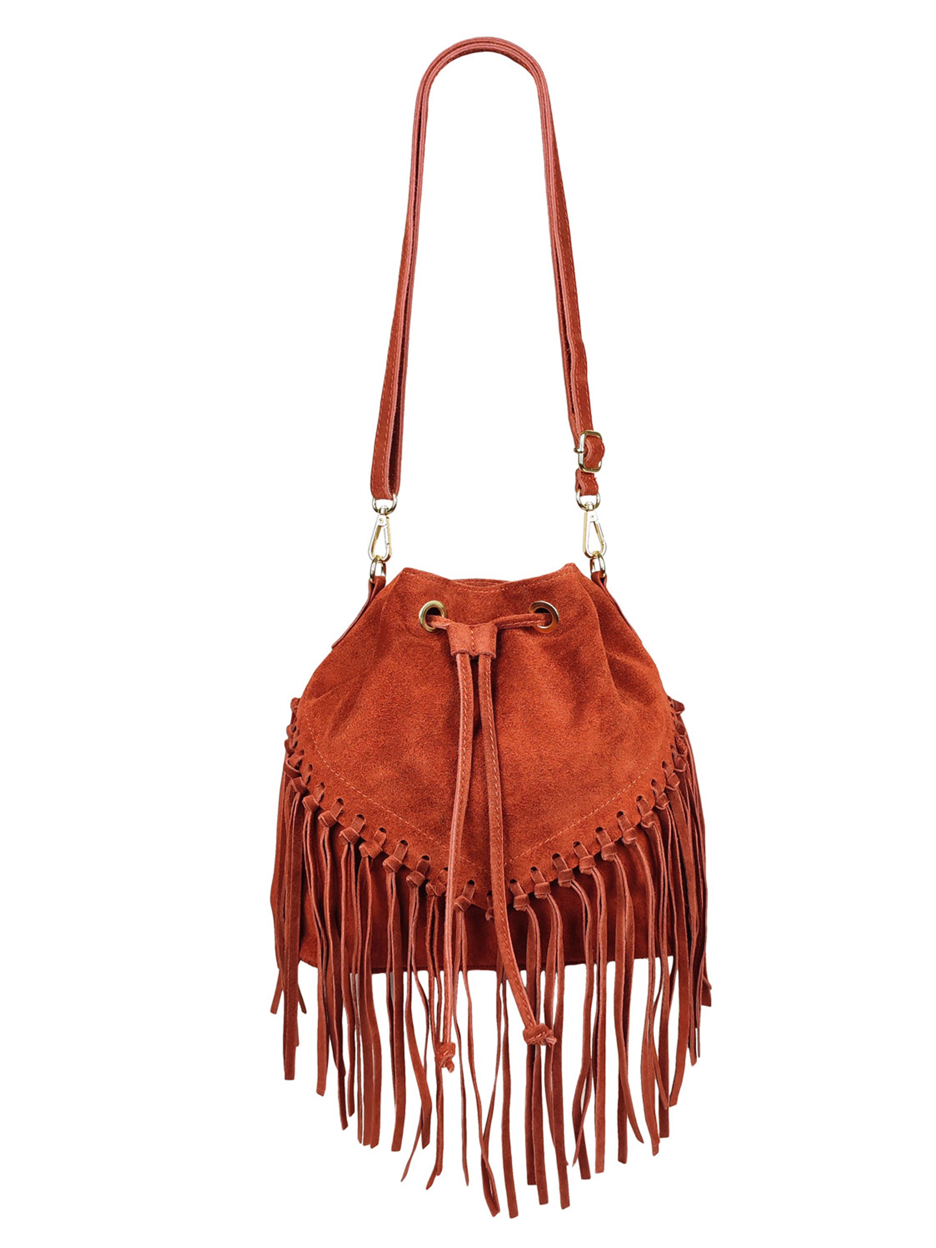 Florence Leather - Wholesale Shoulder Bag - Women's - Fringed suede bag5