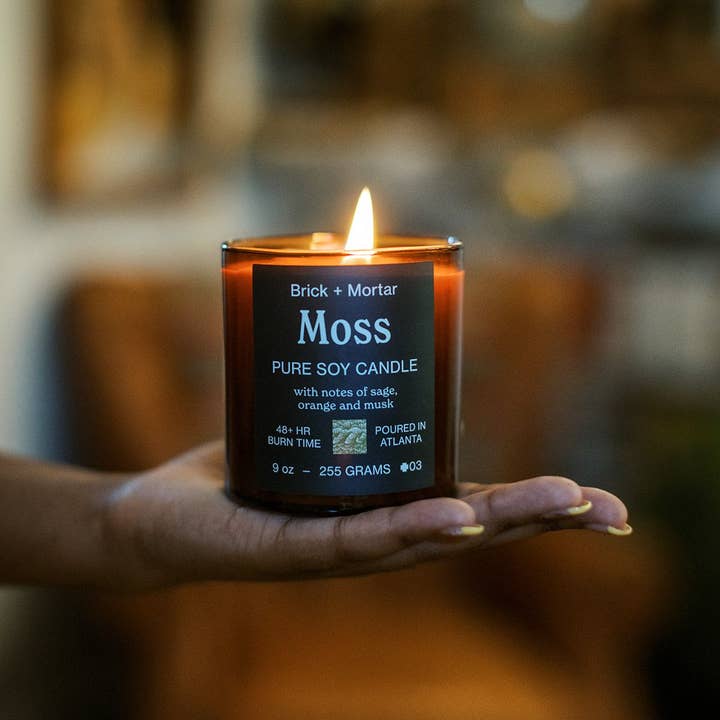 Brick+Mortar - Wholesale Jar/Filled Candle - Moss Scented Candle