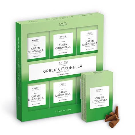 Groene Citronella Wierookkegels voor wholesale door Kalesi Collection Ltd