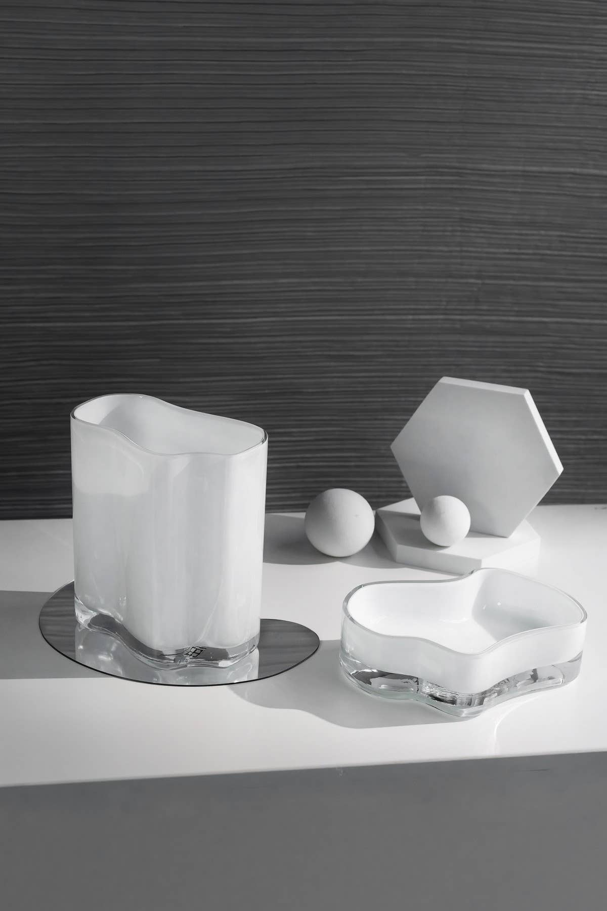 Element Accessories EU - Vendita all'ingrosso Ciotole/Piatti decorativi - Ciotola di design moderno, piatto, bianco: CORAL+ Aalto, COR06WH8