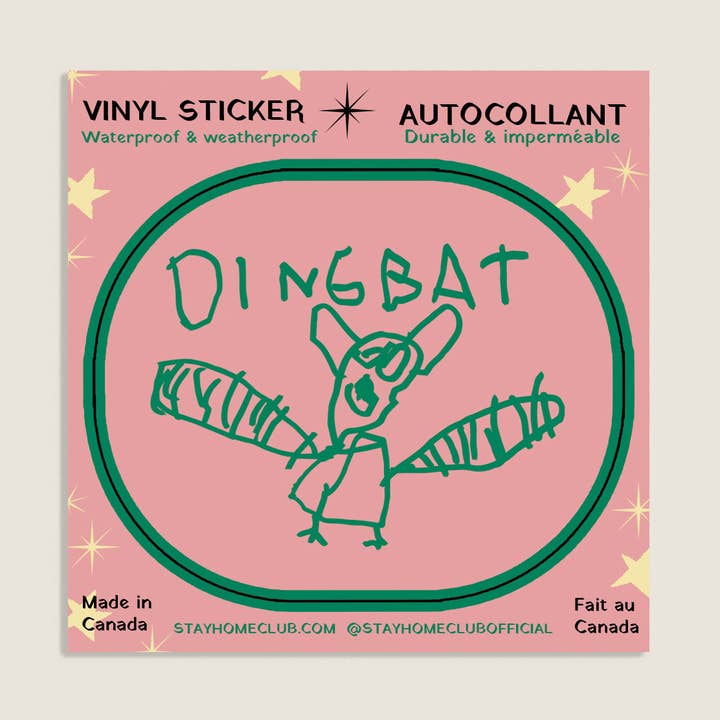 Stay Home Club - Wholesale Sticker - Dingbat Sticker | Waterproof Vinyl Sticker0