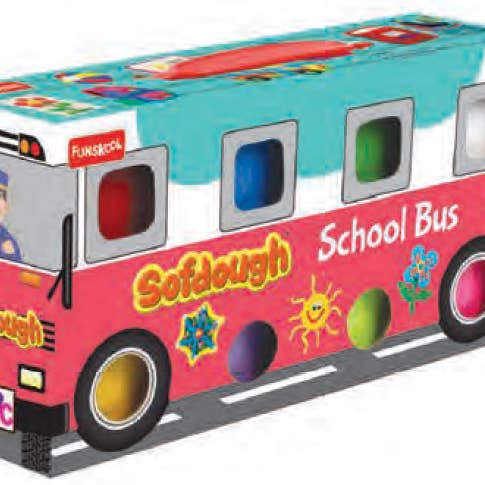 World Roller Toys - Wholesale Toy Set - Kids - School Bus Sofdough by Funskool0