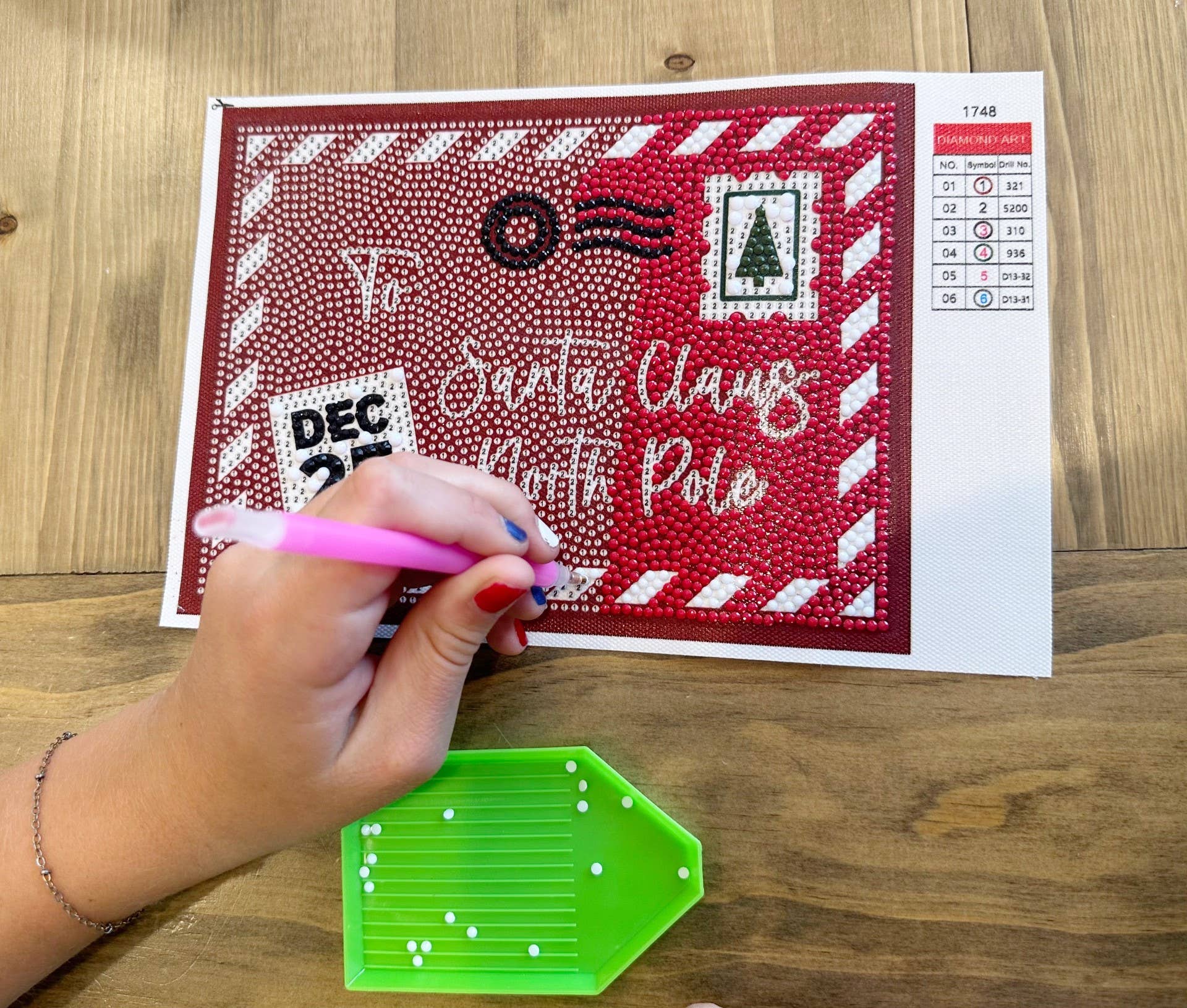 Addison Lane Designs Inc. - Vente Kit de bricolage - Kit artistique en diamant avec lettre du Père Noël2