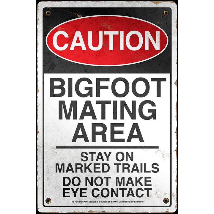 Desperate Enterprises - Wholesale Sign - Bigfoot Aluminum Sign