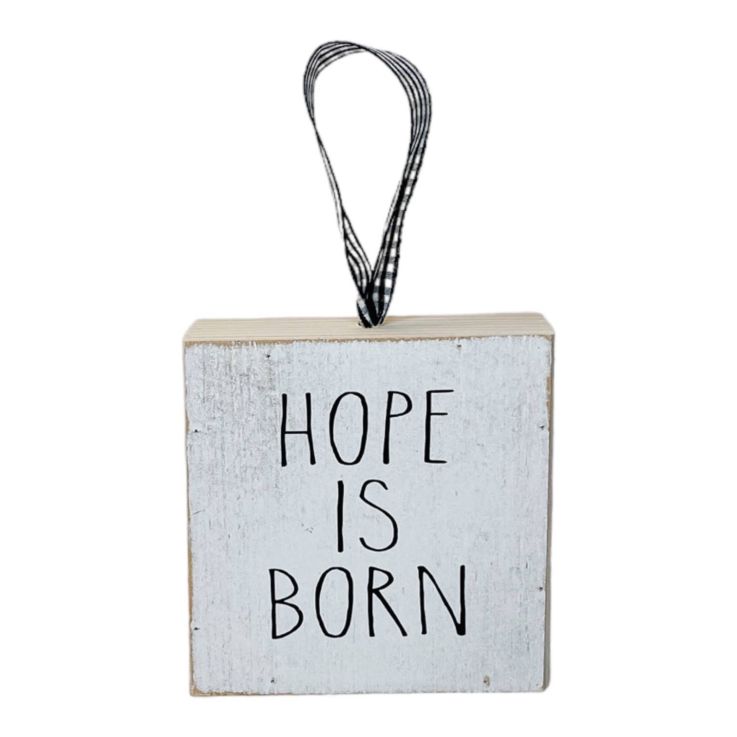 Joshua Jar – Engroshandel Pynt – Håb Er Født Farmhouse Block Julepynt0