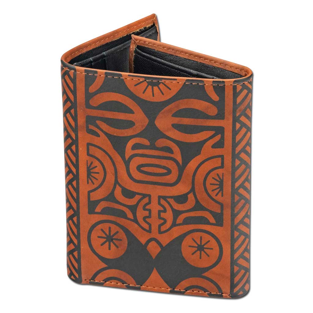 NA KOA - Wholesale Wallet - Men's - SALE French Polynesian tattoo trifold wallet - Art: "Te Atua" by Sulu'ape Pili Mo'o9