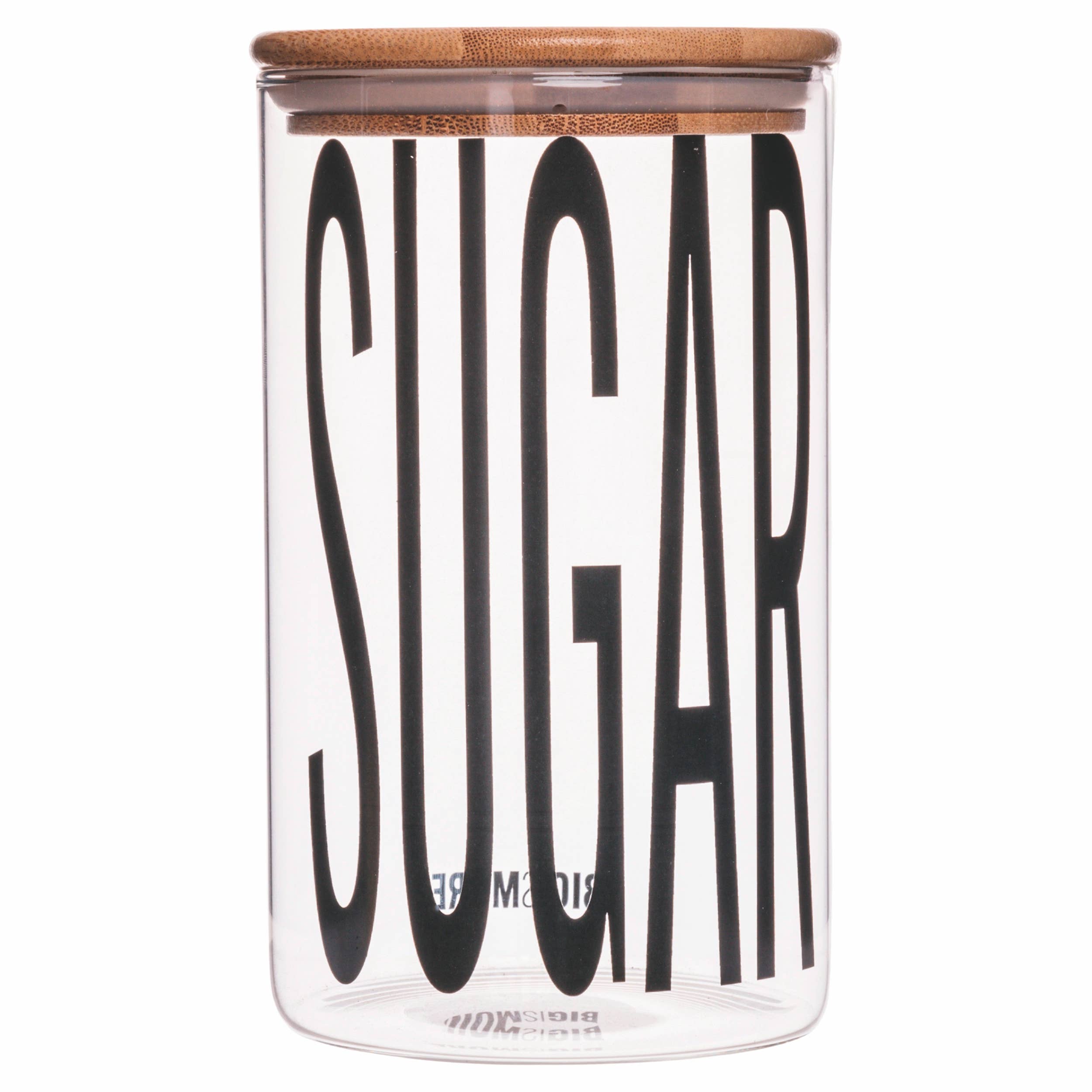 VdE Tivoli 1996 - Wholesale Cookie Jar - BIGISMORE SUGAR JAR GLASS BAMBOO LID2