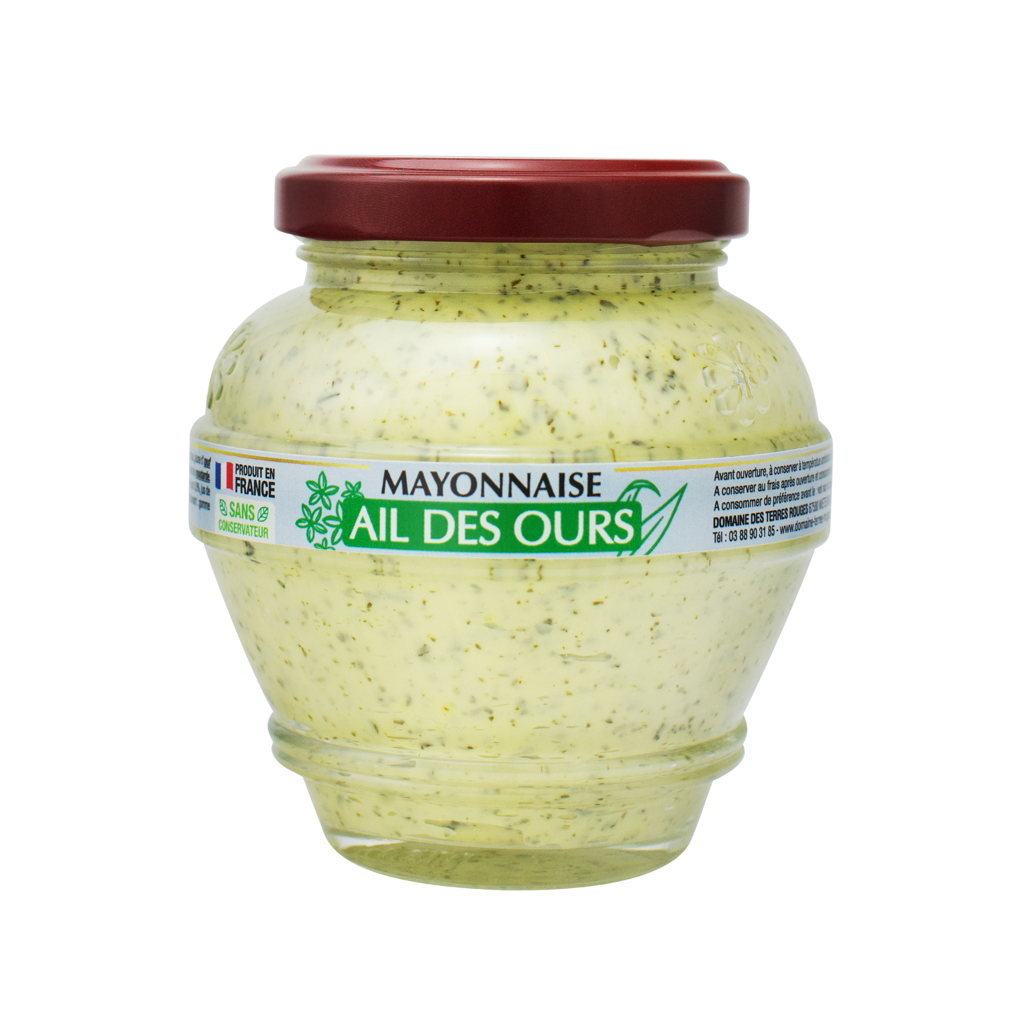 DOMAINE DES TERRES ROUGES – wholesale Majonnäs – Bear's Garlic Majonnäs utan konserveringsmedel 180 g0