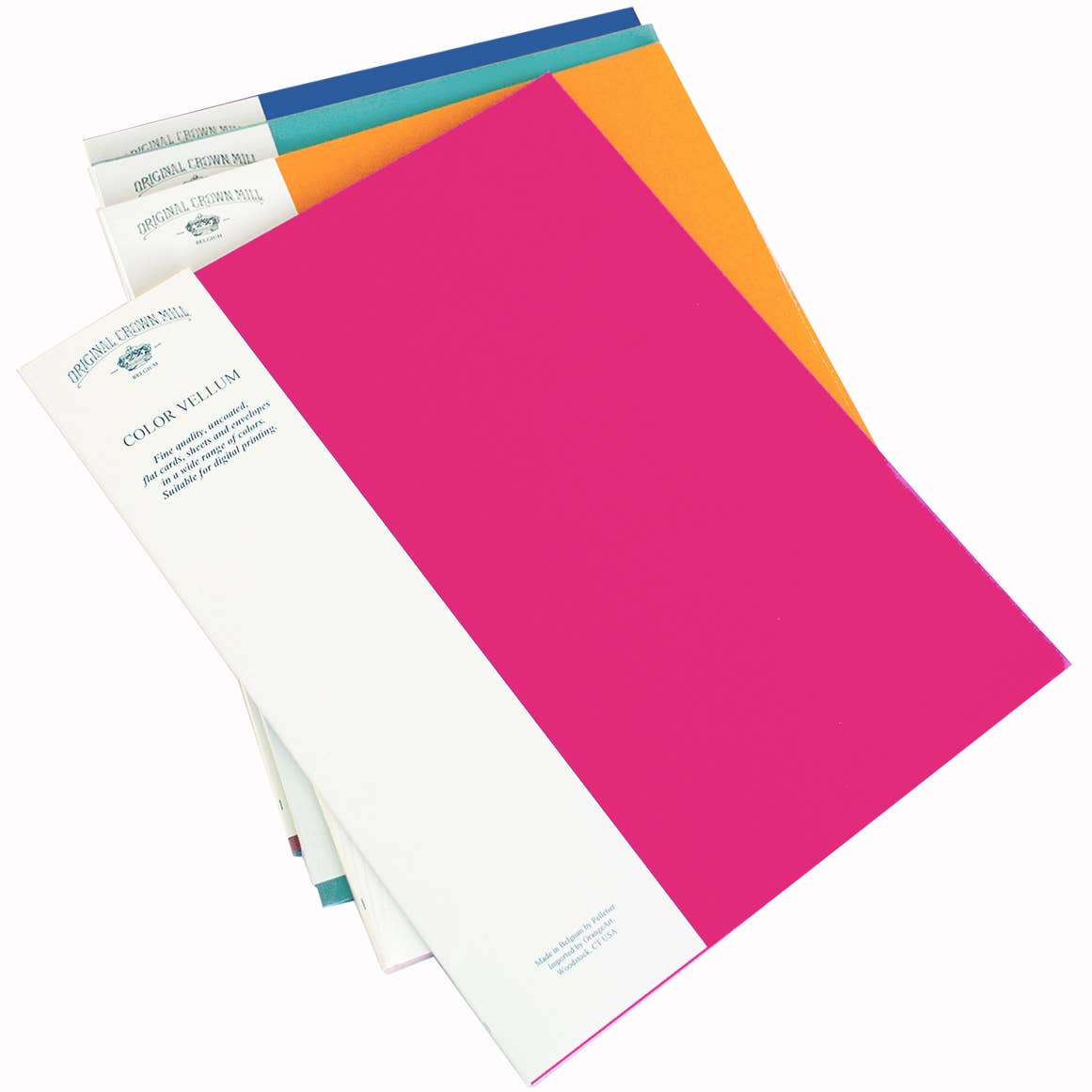 Orange Art/Creative Art Materials - Wholesale Stationery/Notecard Set - Original Crown Mill Color Vellum 8.5" X 11" Sheets9