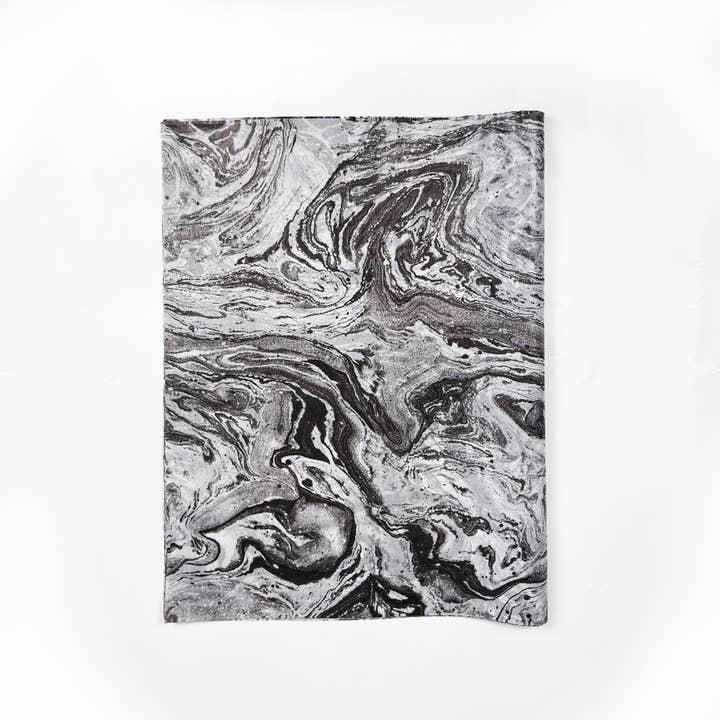 ByHome - Wholesale Tissue Paper - 28" x 20" Black Marble Swirl 17g Wrapping Tissue Paper Sheet0