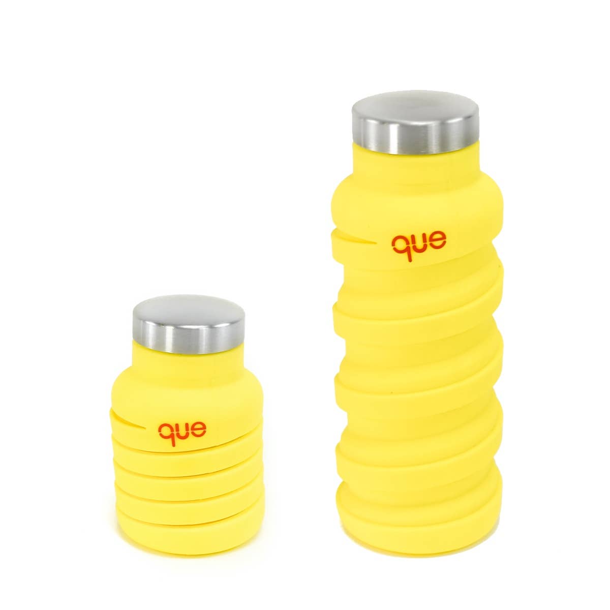 Que Factory - Wholesale Water Bottle - 12oz Collapsible Water Bottle - Citrus Yellow1