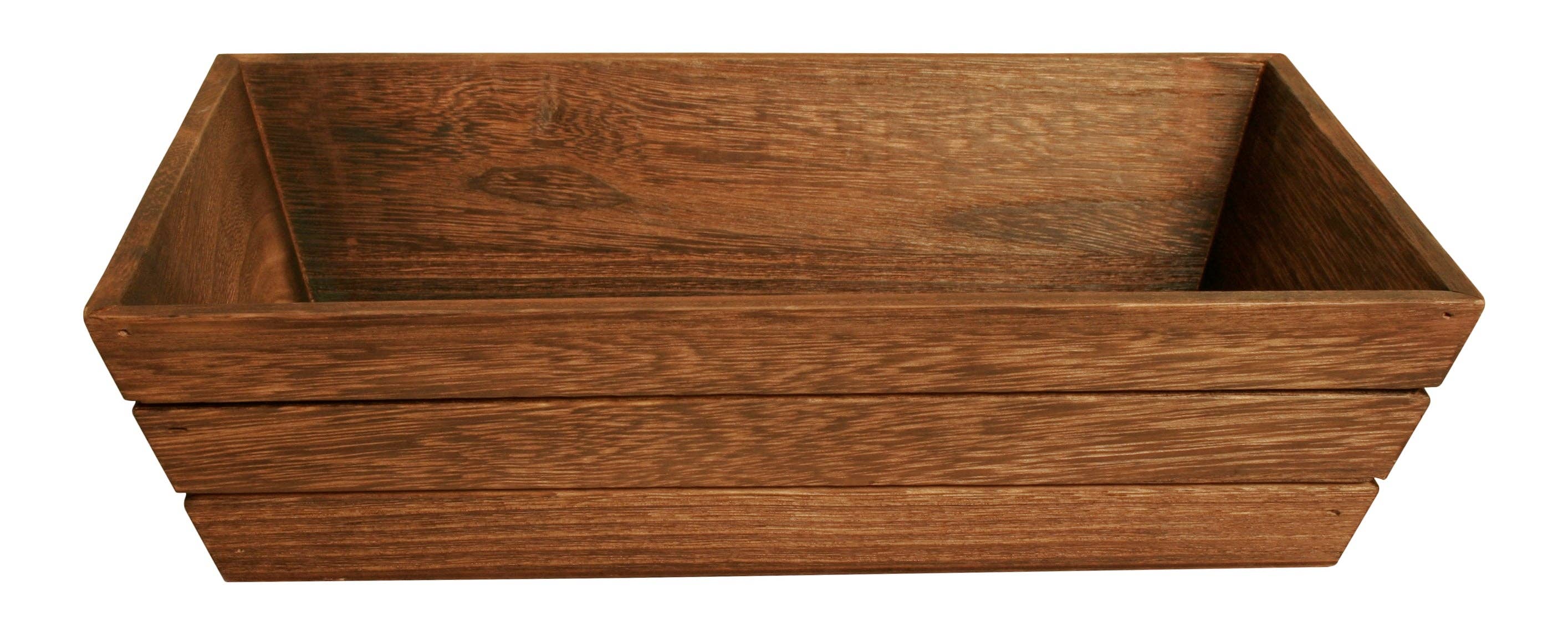 WALD IMPORTS - Wholesale Serving Tray - 12" Dark Stained Wood Grooved Serving Tray2