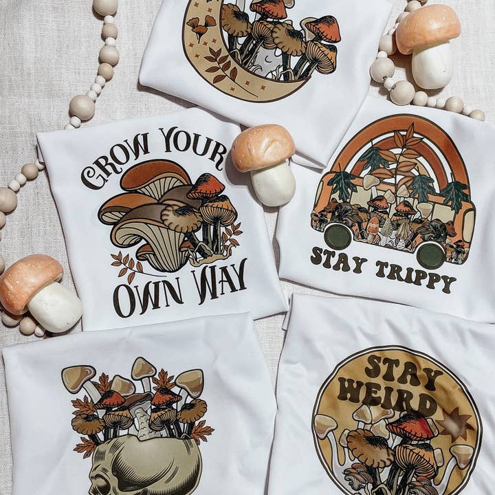 Neutral Shroom Collection for wholesale by Peach Tree Textile + Trends