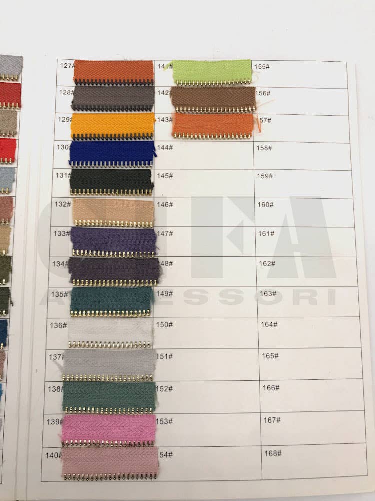 Gifa Accessori - Wholesale Zipper - Fixed metal zippers type 5 complete with nickel slider CUSTOM MADE4